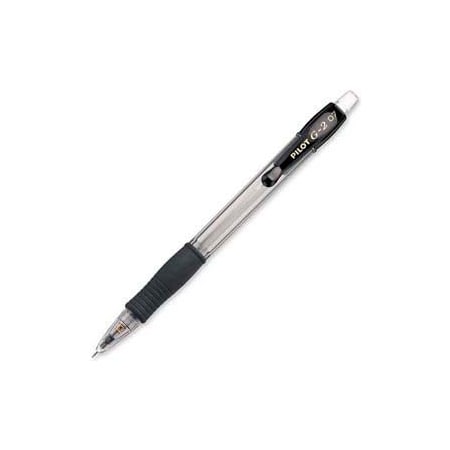 Pilot Pilot G2 Mechanical Pencil, Rubber Grip, Refillable, 0.7mm, Black, Dozen 51015